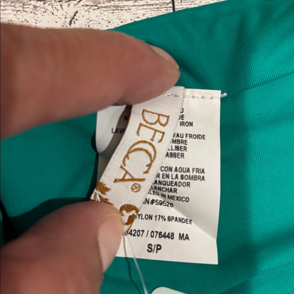 BECCA Teal Swimwear Bottom - Picture 3 of 4